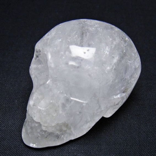 水晶 置物 ドクロ スカル 一点物 145-1856
