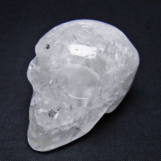 水晶 置物 ドクロ スカル 一点物 145-1859