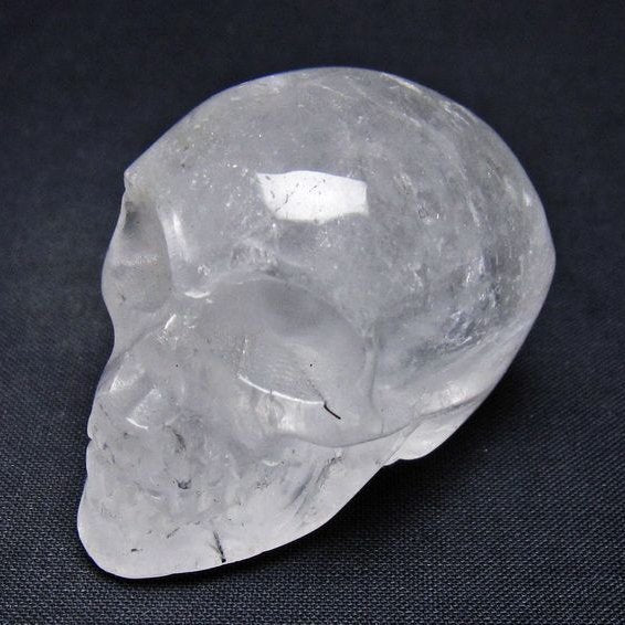 水晶 置物 ドクロ スカル 一点物 145-1862