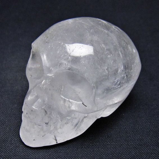 水晶 置物 ドクロ スカル 一点物 145-1862