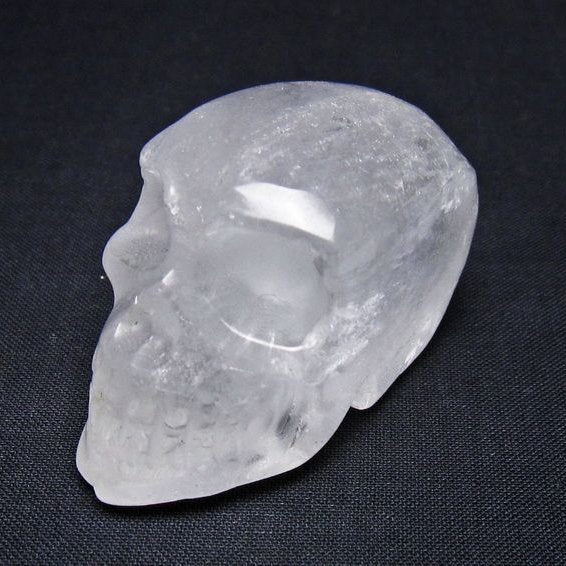 水晶 置物 ドクロ スカル 一点物 145-1866
