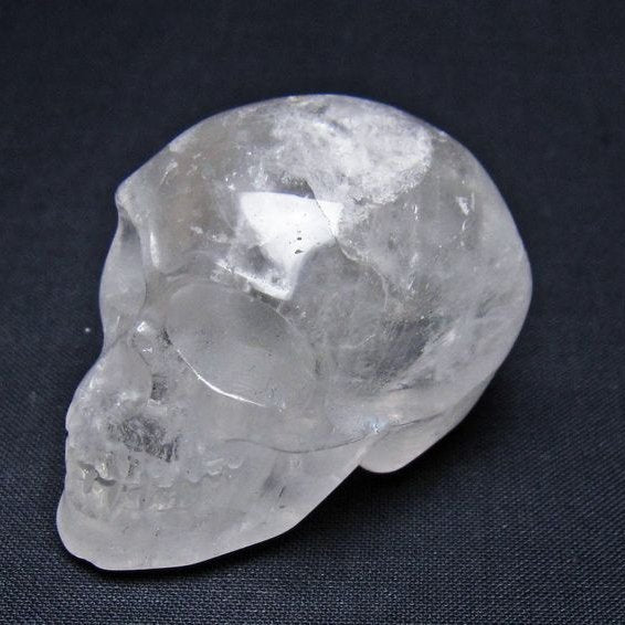水晶 置物 ドクロ スカル 一点物 145-1867
