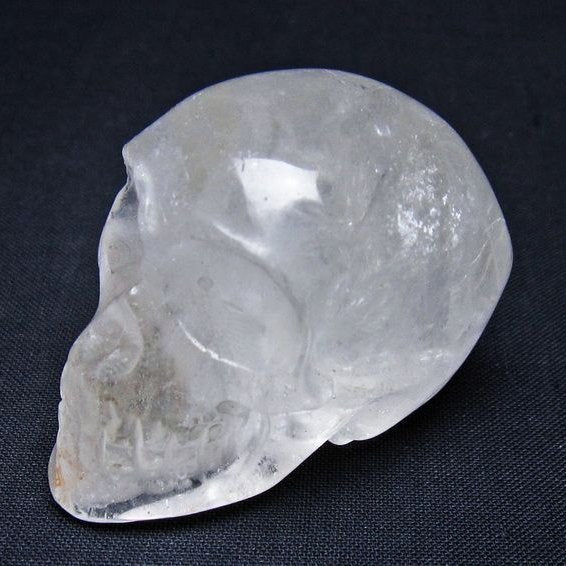 水晶 置物 ドクロ スカル 一点物 145-1870