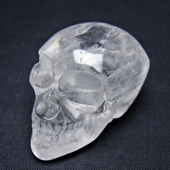 水晶 置物 ドクロ スカル 一点物 145-1877