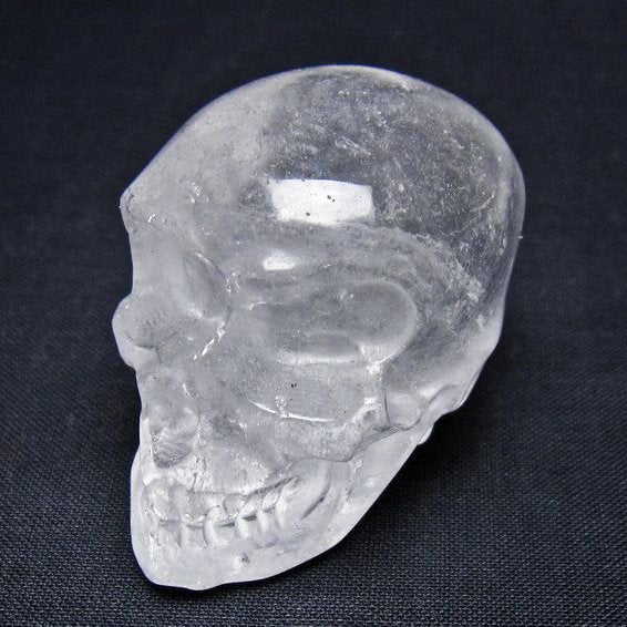 水晶 置物 ドクロ スカル 一点物 145-1879