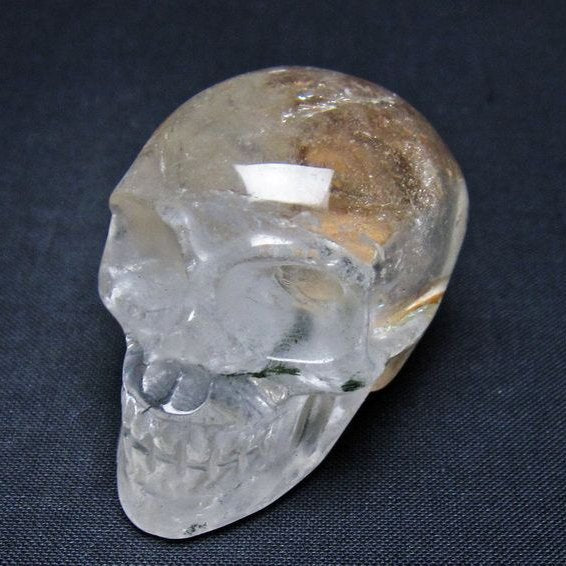 水晶 置物 ドクロ スカル 一点物 145-1881