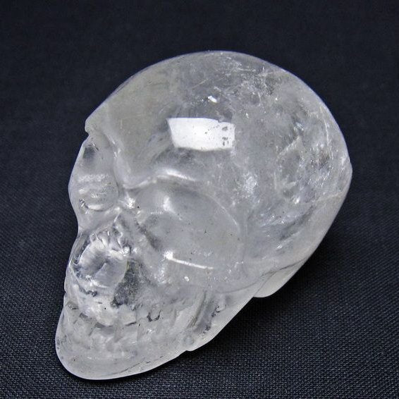 水晶 置物 ドクロ スカル 一点物 145-1882