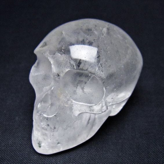 水晶 置物 ドクロ スカル 一点物 145-1883