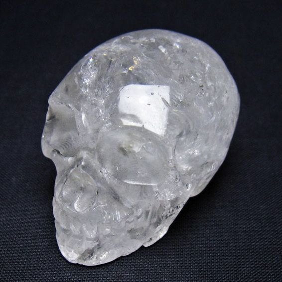 水晶 置物 ドクロ スカル 一点物 145-1884