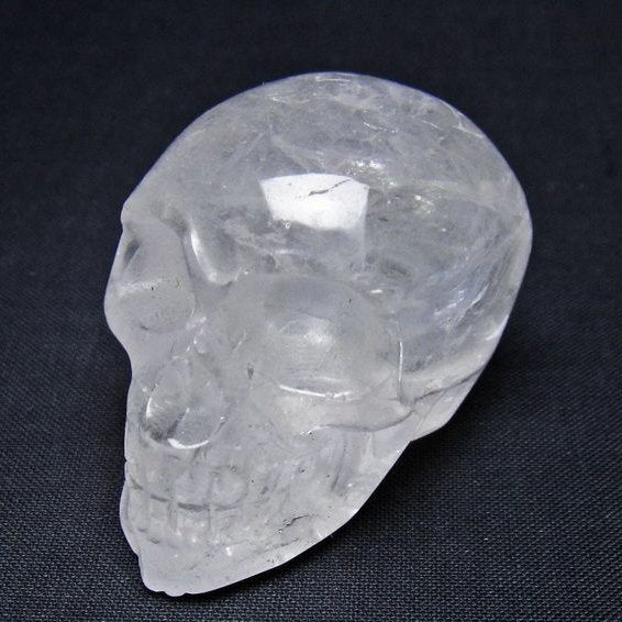 水晶 置物 ドクロ スカル 一点物 145-1887