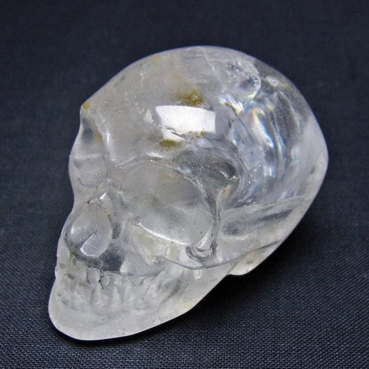 水晶 置物 ドクロ スカル 虹入り 一点物 145-1888