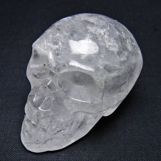 水晶 置物 ドクロ スカル 一点物 145-1890