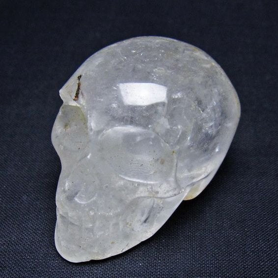 水晶 置物 ドクロ スカル 一点物 145-1891