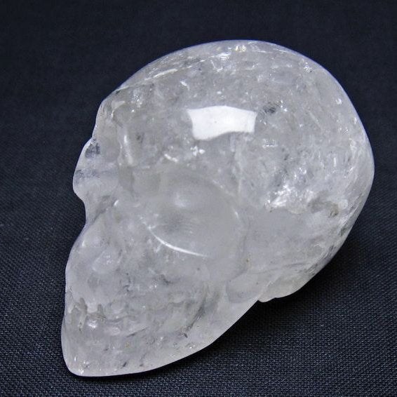 水晶 置物 ドクロ スカル 一点物 145-1896