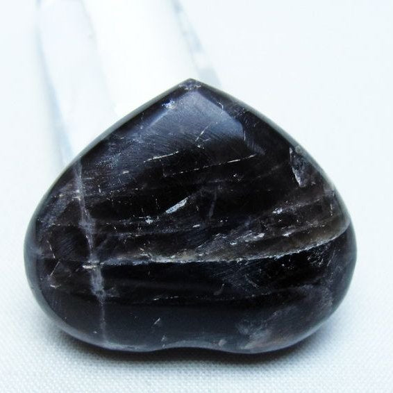 モリオン 置物 ハート 黒水晶 一点物 145-1897