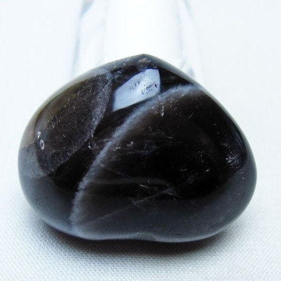 モリオン 置物 ハート 黒水晶 一点物 145-1899