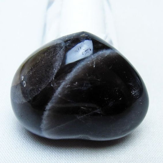 モリオン 置物 ハート 黒水晶 一点物 145-1899