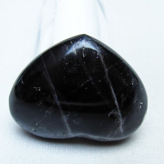 モリオン 置物 ハート 黒水晶 一点物 145-1900