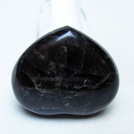 モリオン 置物 ハート 黒水晶 一点物 145-1901