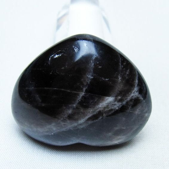 モリオン 置物 ハート 黒水晶 一点物 145-1902