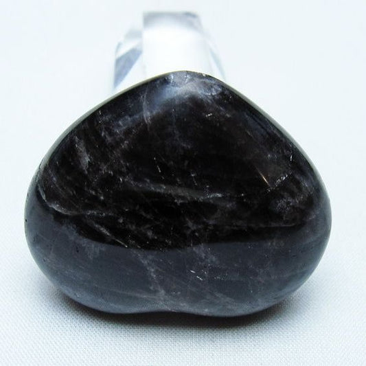 モリオン 置物 ハート 黒水晶 一点物 145-1908