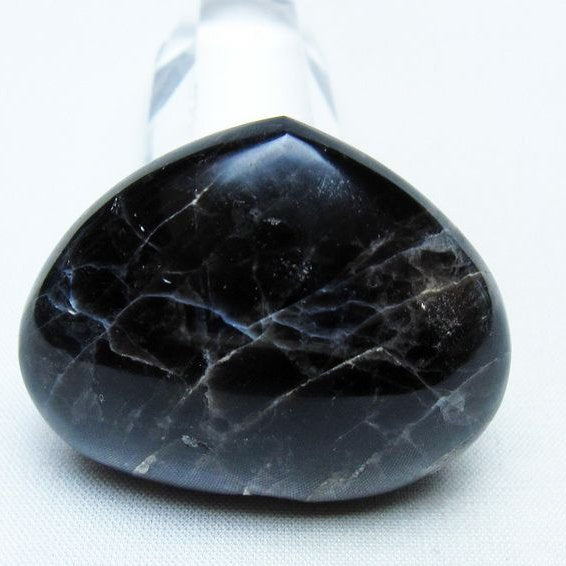 モリオン 置物 ハート 黒水晶 一点物 145-1909