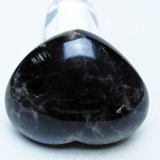 モリオン 置物 ハート 黒水晶 一点物 145-1910