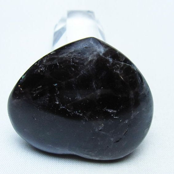 モリオン 置物 ハート 黒水晶 一点物 145-1912