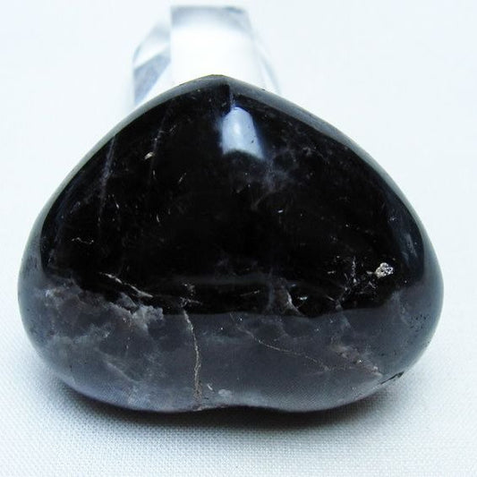 モリオン 置物 ハート 黒水晶 一点物 145-1913