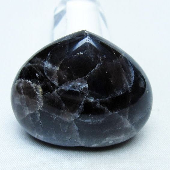 モリオン 置物 ハート 黒水晶 一点物 145-1914