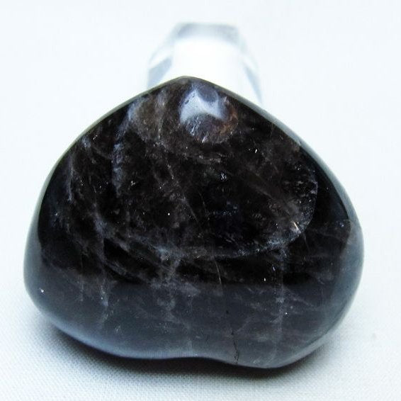 モリオン 置物 ハート 黒水晶 一点物 145-1917
