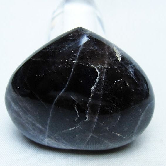 モリオン 置物 ハート 黒水晶 一点物 145-1918