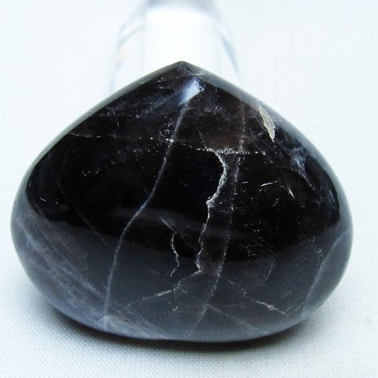 モリオン 置物 ハート 黒水晶 一点物 145-1918