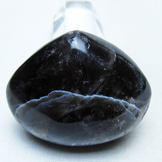モリオン 置物 ハート 黒水晶 一点物 145-1924