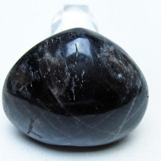 モリオン 置物 ハート 黒水晶 一点物 145-1925