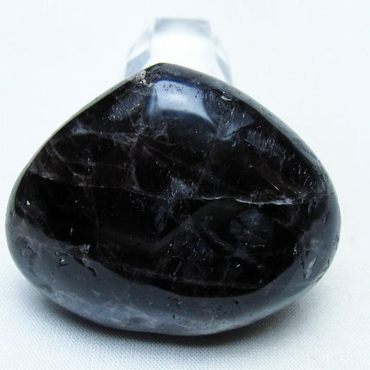 モリオン 置物 ハート 黒水晶 一点物 145-1926