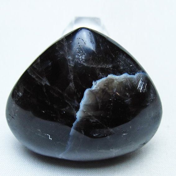 モリオン 置物 ハート 黒水晶 一点物 145-1927