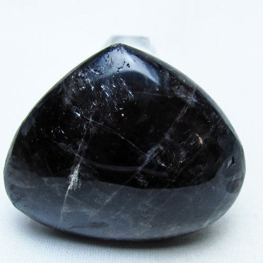 モリオン 置物 ハート 黒水晶 一点物 145-1928