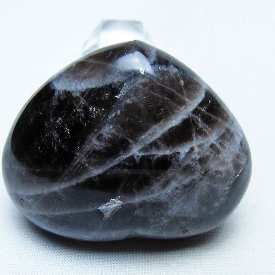 モリオン 置物 ハート 黒水晶 一点物 145-1929