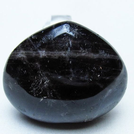 モリオン 置物 ハート 黒水晶 一点物 145-1934