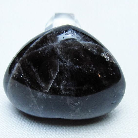 モリオン 置物 ハート 黒水晶 一点物 145-1935