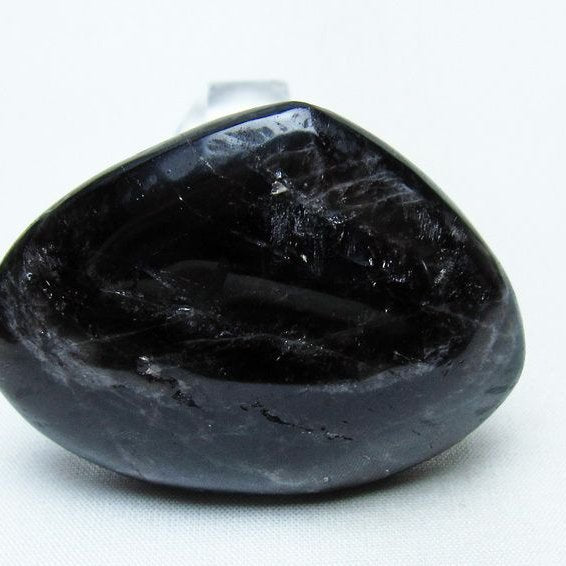 モリオン 置物 ハート 黒水晶 一点物 145-1936