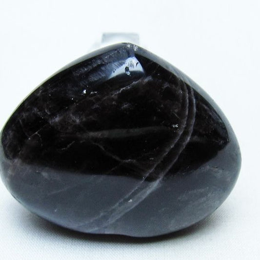 モリオン 置物 ハート 黒水晶 一点物 145-1937