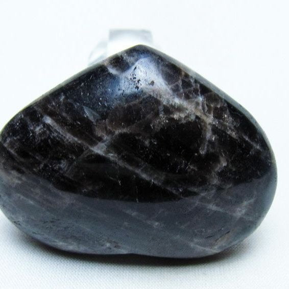 モリオン 置物 ハート 黒水晶 一点物 145-1939