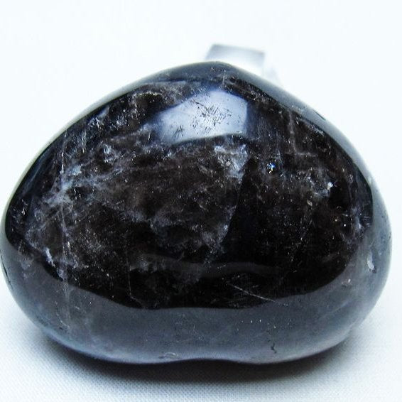 モリオン 置物 ハート 黒水晶 一点物 145-1945