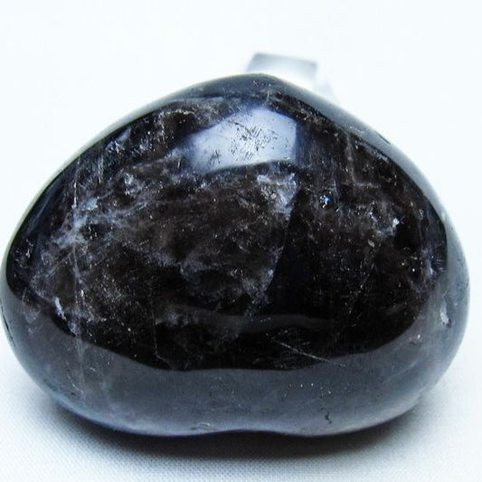 モリオン 置物 ハート 黒水晶 一点物 145-1945