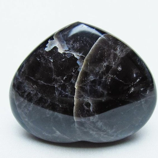 モリオン 置物 ハート 黒水晶 一点物 145-1947