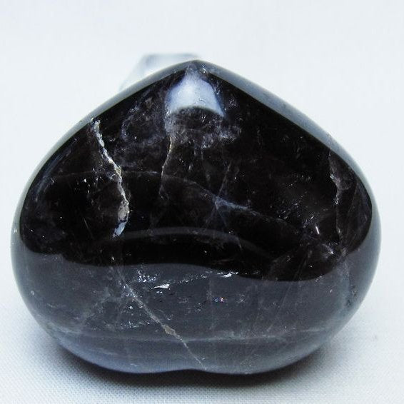 モリオン 置物 ハート 黒水晶 一点物 145-1953