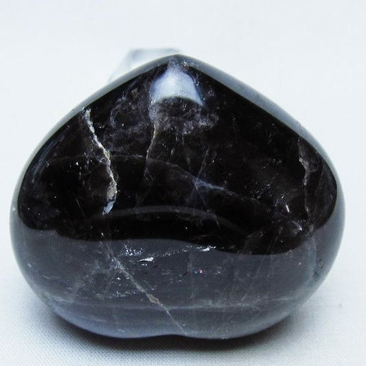 モリオン 置物 ハート 黒水晶 一点物 145-1953