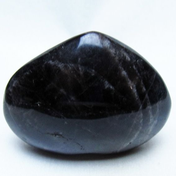モリオン 置物 ハート 黒水晶 一点物 145-1954